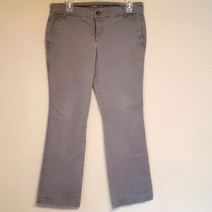 Old Navy Light Gray Boot Cut Pants, 10 Petite